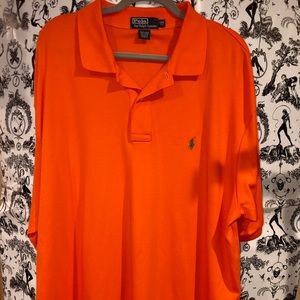 Orange Polo green logo shirt sleeve cotton mint
